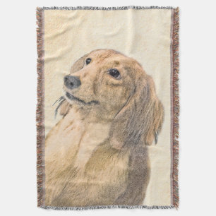 ダシュント絵画(長髪) - Dog Artオリジナル スローブランケット