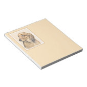 ダシュント絵画（長髪） - Dog Artオリジナル ノートパッド (アングル)