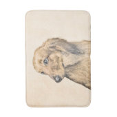 ダシュント絵画(長髪) - Dog Artオリジナル バスマット (正面縦)