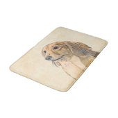 ダシュント絵画(長髪) - Dog Artオリジナル バスマット (アングル)