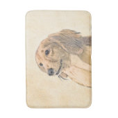 ダシュント絵画(長髪) - Dog Artオリジナル バスマット (正面縦)