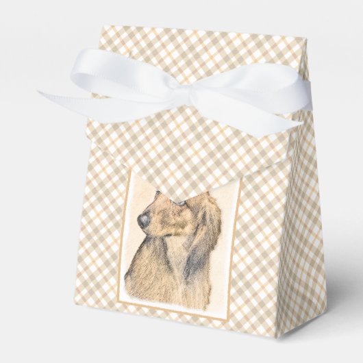 ダシュント絵画（長髪） - Dog Artオリジナル フェイバーボックス (正面サイド)