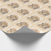 ダシュント絵画（長髪） - Dog Artオリジナル ラッピングペーパー (角)