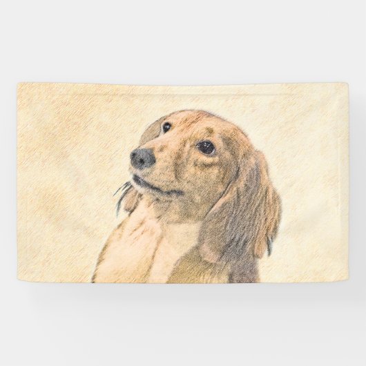 ダシュント絵画(長髪) - Dog Artオリジナル 横断幕 (横)