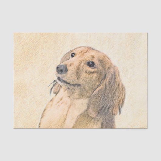 ダシュント絵画(長髪) - Dog Artオリジナル 薄葉紙 (正面)