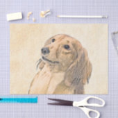 ダシュント絵画(長髪) - Dog Artオリジナル 薄葉紙 (クラフト)