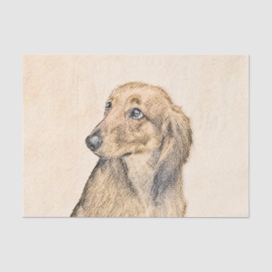 ダシュント絵画（長髪） - Dog Artオリジナル 薄葉紙 (正面)