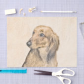ダシュント絵画（長髪） - Dog Artオリジナル 薄葉紙 (クラフト)