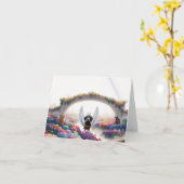 ダシュント虹の橋の同情カードの損失 カード (黄色い花)