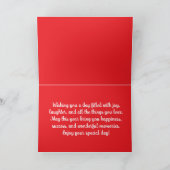 ダシュント誕生日おもしろいウィーナードッグダシーブデイ カード (内部)