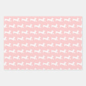 ダシュント誕生日ピンクアンドブラック ラッピングペーパーシート (正面3)