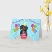 ダシュント誕生日ホリデーカード カード (黄色い花)