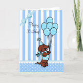 ダシュント誕生日風船 カード (正面)