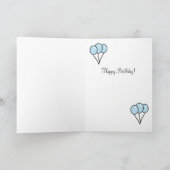 ダシュント誕生日風船 カード (内部)