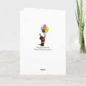 ダシュント誕生日風船 カード (裏面)