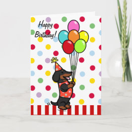 ダシュント誕生日風船 カード