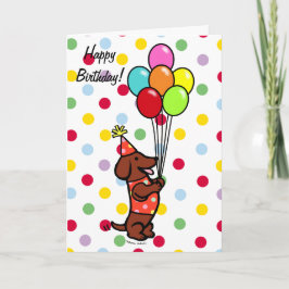 ダシュント誕生日風船 カード
