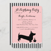 ダシュント誕生日 招待状 (正面/裏面)