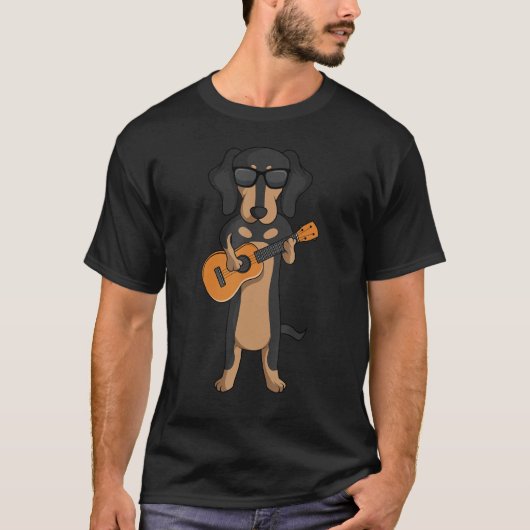 ダシュント遊ドッグのウクレレ Tシャツ (正面)
