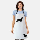 ダシュント長髪 – シルエット1 エプロン (着用した状態)