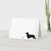 ダシュント長髪 – シルエット1 サンキューカード (裏面)