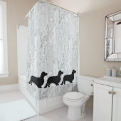 ダシュント長髪 – シルエット1 シャワーカーテン (インサイチュ)