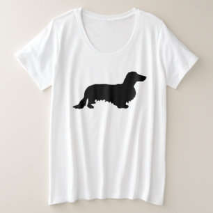 ダシュント長髪 – シルエット1 プラスサイズTシャツ