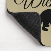 ダシュント長髪 – シルエット1 マウスパッド (コーナー)