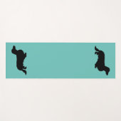 ダシュント長髪 – シルエット1 ヨガマット (正面(横))