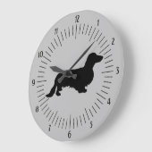 ダシュント長髪 – シルエット1 ラージ壁時計 (傾斜)