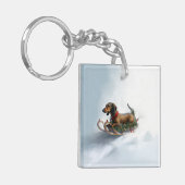 ダシュント雪の冬 キーホルダー (正面左)