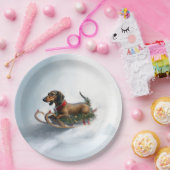 ダシュント雪の冬 ペーパープレート (パーティー)