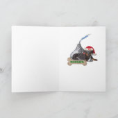 ダシュント雪の日クリスマスカード シーズンカード (内部)