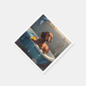 ダシュント風呂おもしろい スタンダードカクテルナプキン (角)