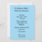 ダシュント50年懇親会招待状 招待状 (裏面)