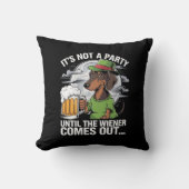 ダシュント・アイリッシュ・ビアウィナーまでパーティーではない クッション (正面)