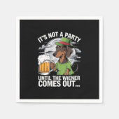 ダシュント・アイリッシュ・ビアウィナーまでパーティーではない スタンダードカクテルナプキン (正面)