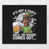 ダシュント・アイリッシュ・ビアウィナーまでパーティーではない ビールラベル (シングルラベル)