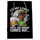 ダシュント・アイリッシュ・ビアウィナーまでパーティーではない ミディアムペーパーバッグ (正面)