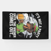 ダシュント・アイリッシュ・ビアウィナーまでパーティーではない 横断幕 (横)