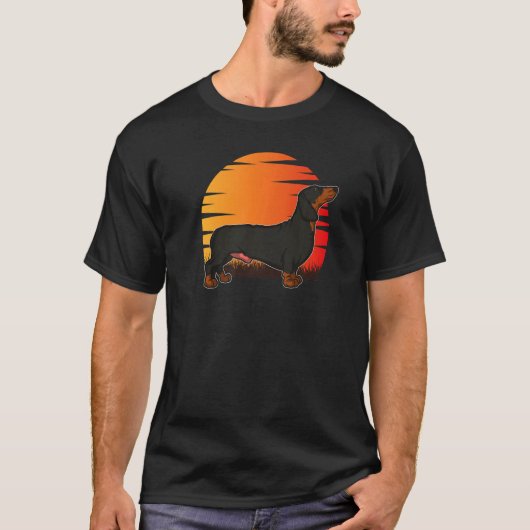 ダシュント・ウィーナー犬の品種105 Tシャツ (正面)