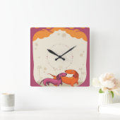 ダシュント・カップル スクエア壁時計 (ホーム)