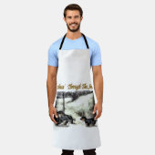 ダシュント・クリスマス エプロン (着用した状態)