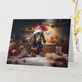 ダシュント・クリスマス・クッキー・ホリデイ カード (黄色い花)