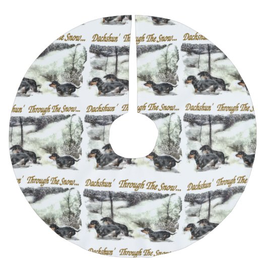 ダシュント・クリスマス ブラッシュドポリエステルツリースカート (正面)