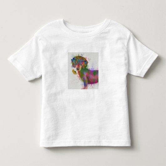 ダシュント&グラスレインボースプラッシュ トドラーTシャツ (正面)