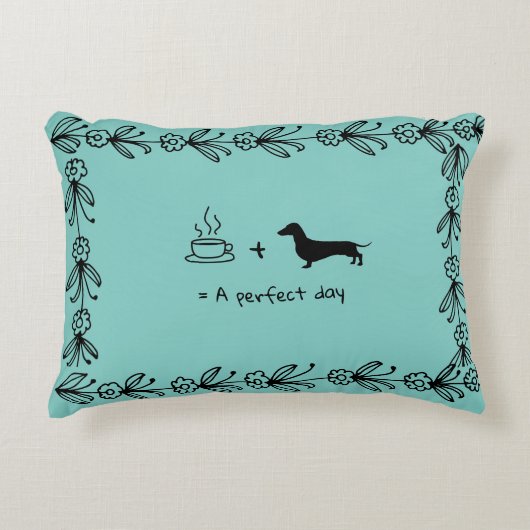 ダシュント&コーヒーラバー装飾用クッション アクセントクッション (正面)