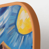 ダシュント&サンフラワーアートギフト ピックルボールラケット (左詳細)