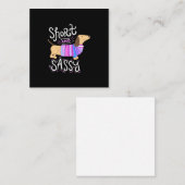 ダシュント・ショート・サッシー ノートカード (正面/裏面)