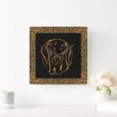 ダシュント スクエア壁時計 (ホーム)